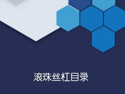 滚珠丝杆产品目录2025